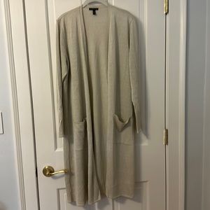 Gorgeous Eileen Fisher sparkle linen blend duster